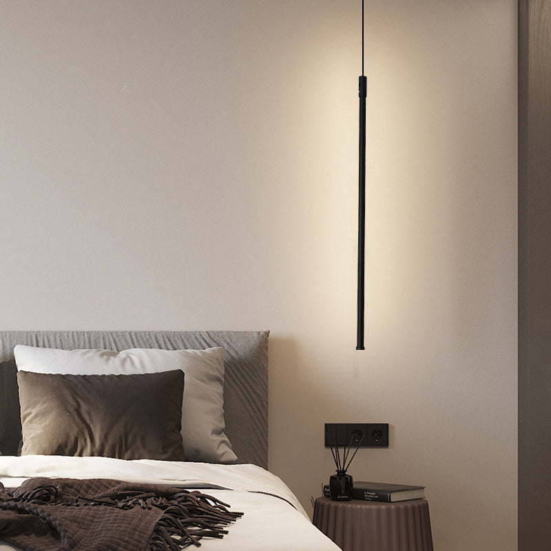 Metal Linear Hanging Lights Modern Style 1 Light Hanging Mount Fixture