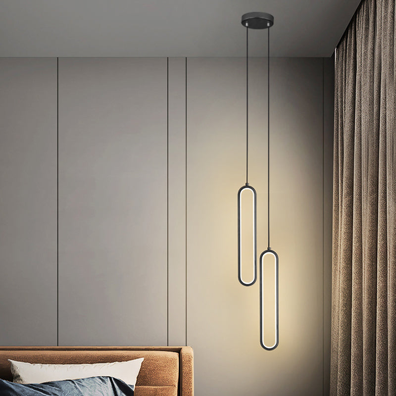 Éclairage de suspension de style moderne linéaire minimaliste Éclairage suspendu pour le salon