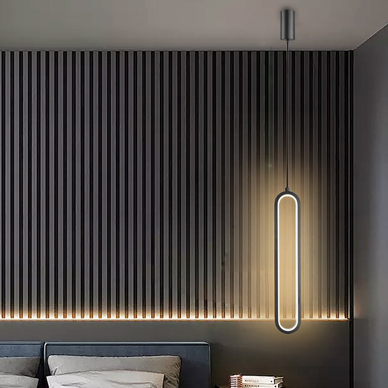 Éclairage de suspension de style moderne linéaire minimaliste Éclairage suspendu pour le salon