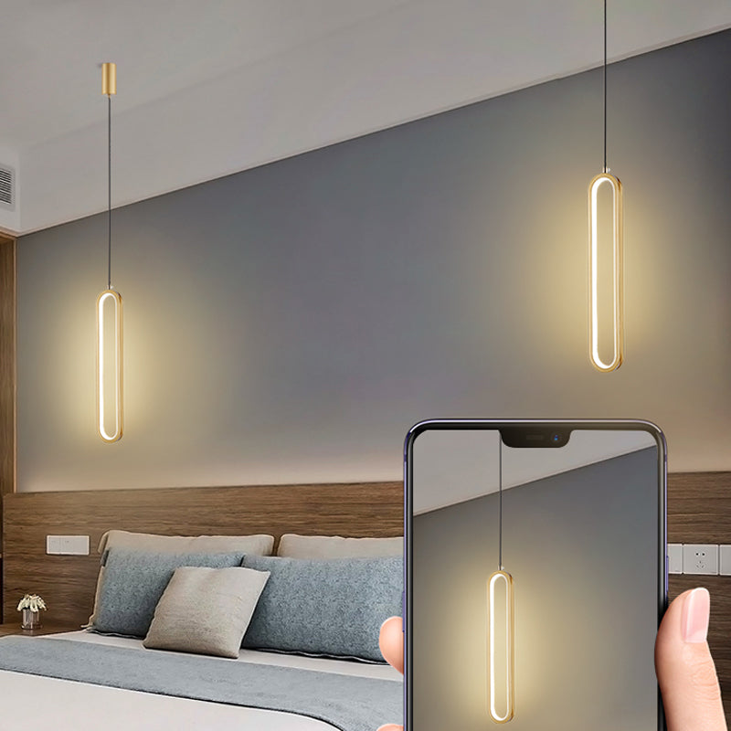 Éclairage de suspension de style moderne linéaire minimaliste Éclairage suspendu pour le salon