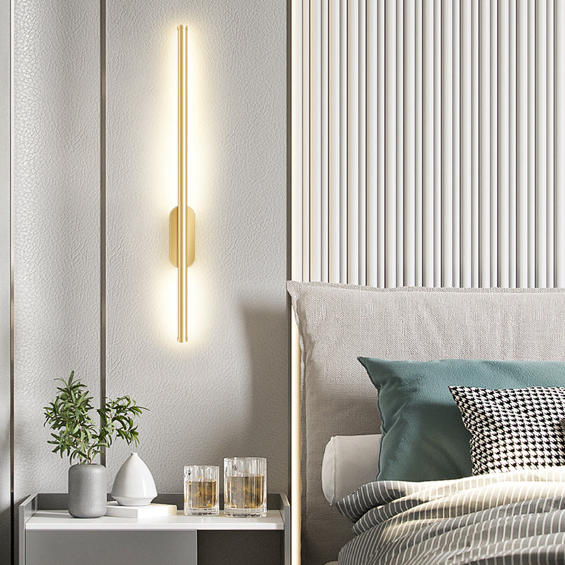 Zeitgenössische Metall Wandleuchte gerade Form LED Wandleuchte für Schlafzimmer