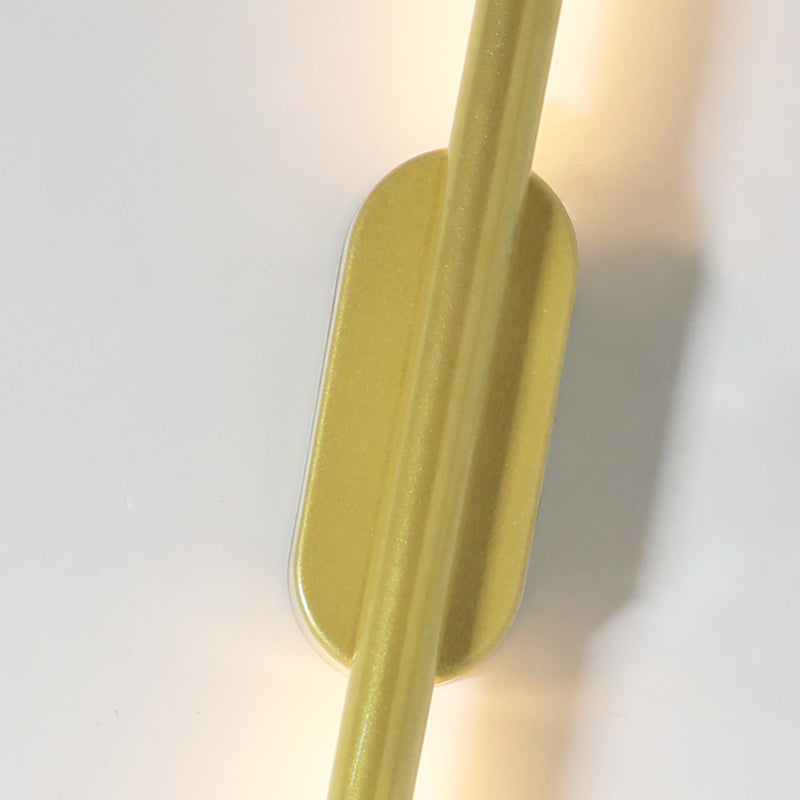 Zeitgenössische Metall Wandleuchte gerade Form LED Wandleuchte für Schlafzimmer