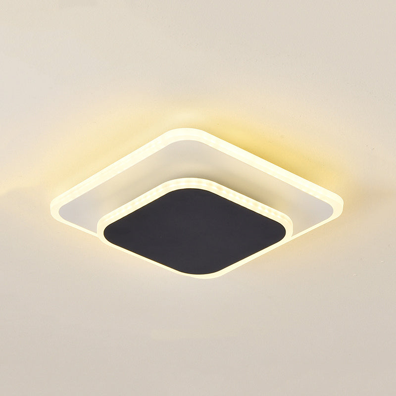 Contemporary Flush Mount Ceiling Lighting Fixture LED Ceiling Light for Bedroom