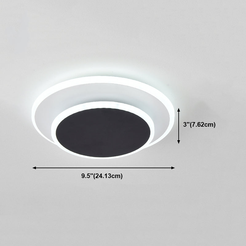 Contemporary Flush Mount Ceiling Lighting Fixture LED Ceiling Light for Bedroom