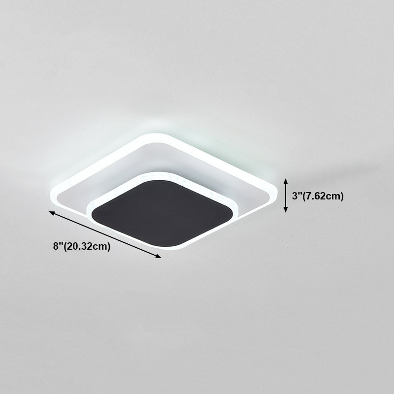 Contemporary Flush Mount Ceiling Lighting Fixture LED Ceiling Light for Bedroom