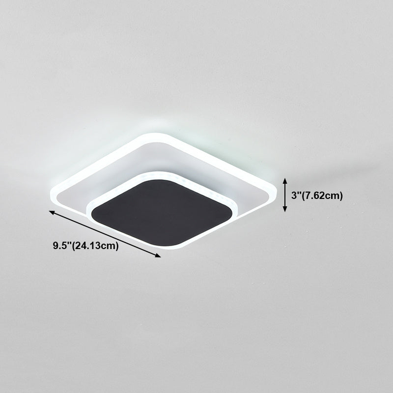 Contemporary Flush Mount Ceiling Lighting Fixture LED Ceiling Light for Bedroom