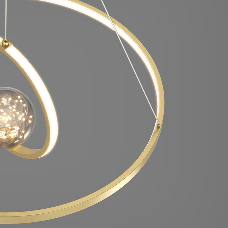 Contemporary Multi Light Glass Chandelier Light Fixtures Restaurant Hanging Chandelier