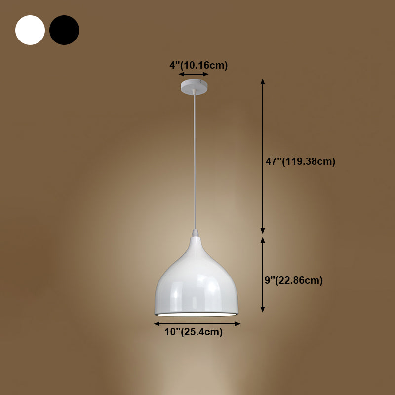 Lampada a sospensione geometrica Stile industriale Alluminio 1 lampada a sospensione lampadina