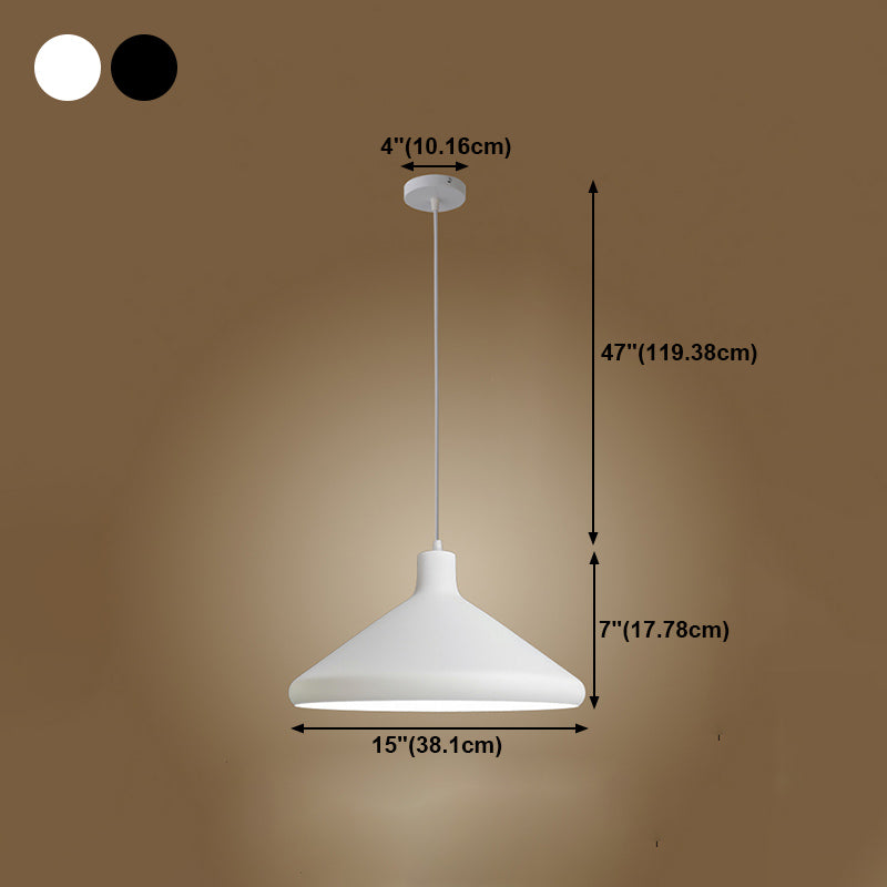 Lampada a sospensione geometrica Stile industriale Alluminio 1 lampada a sospensione lampadina