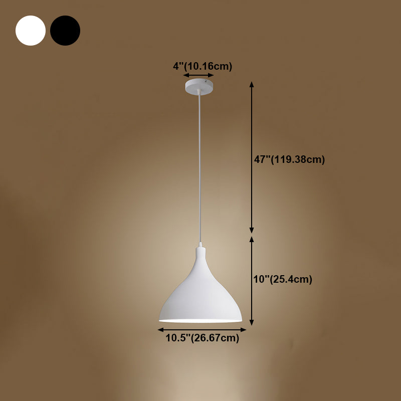 Lampada a sospensione geometrica Stile industriale Alluminio 1 lampada a sospensione lampadina