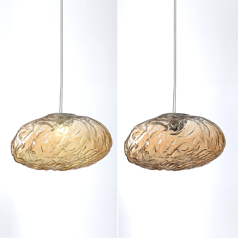 Pendentif en verre nordique en forme de nuage en forme de verre à couches