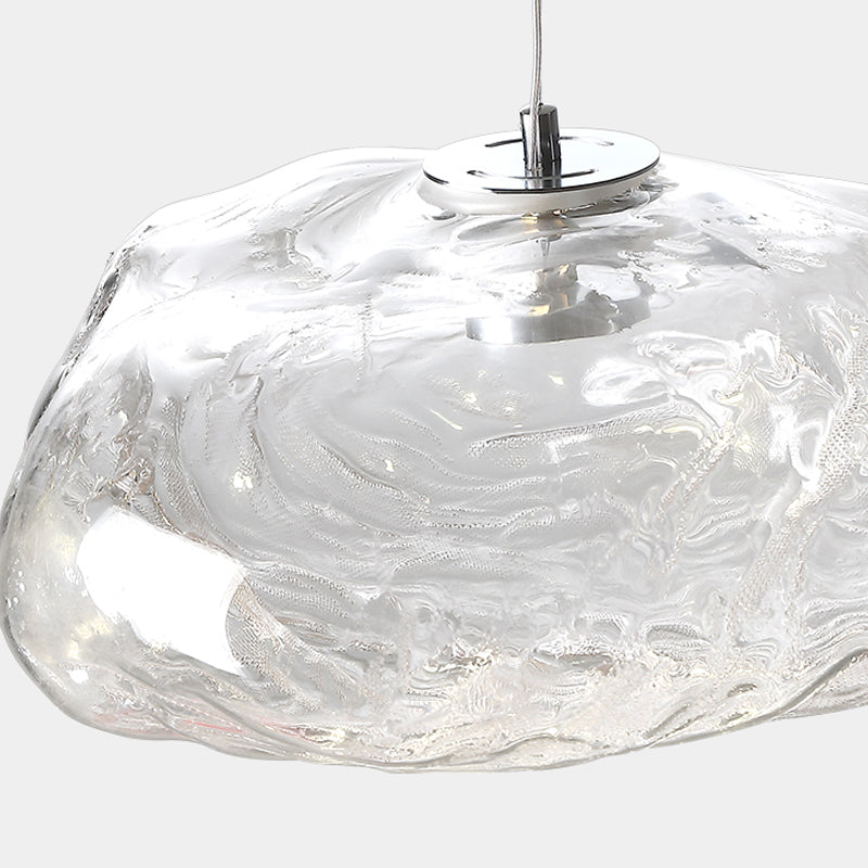 Pendentif en verre nordique en forme de nuage en forme de verre à couches