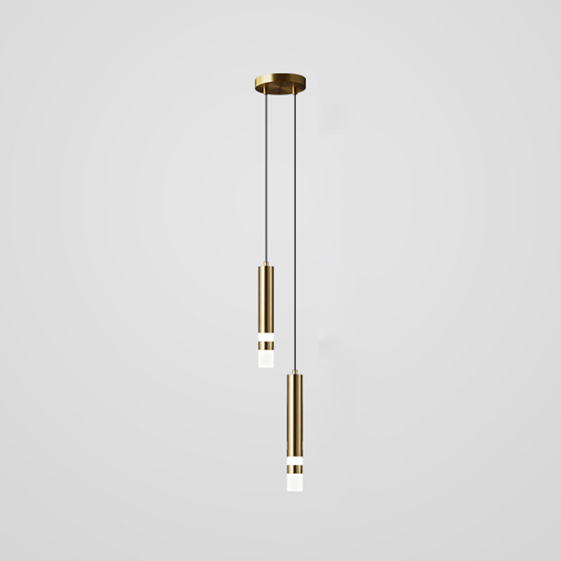 Lumière suspendue métallique