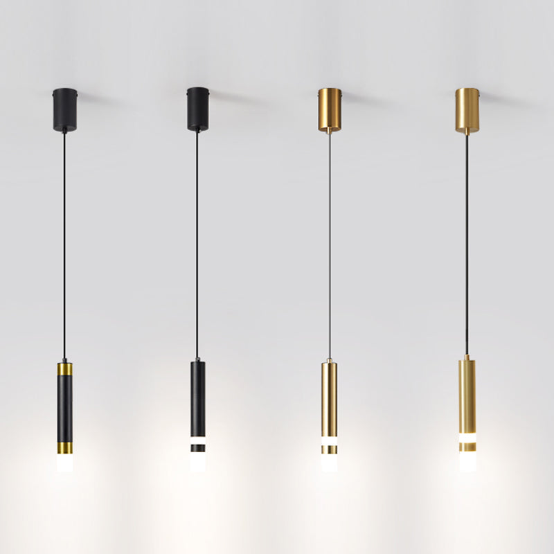 Lumière suspendue métallique