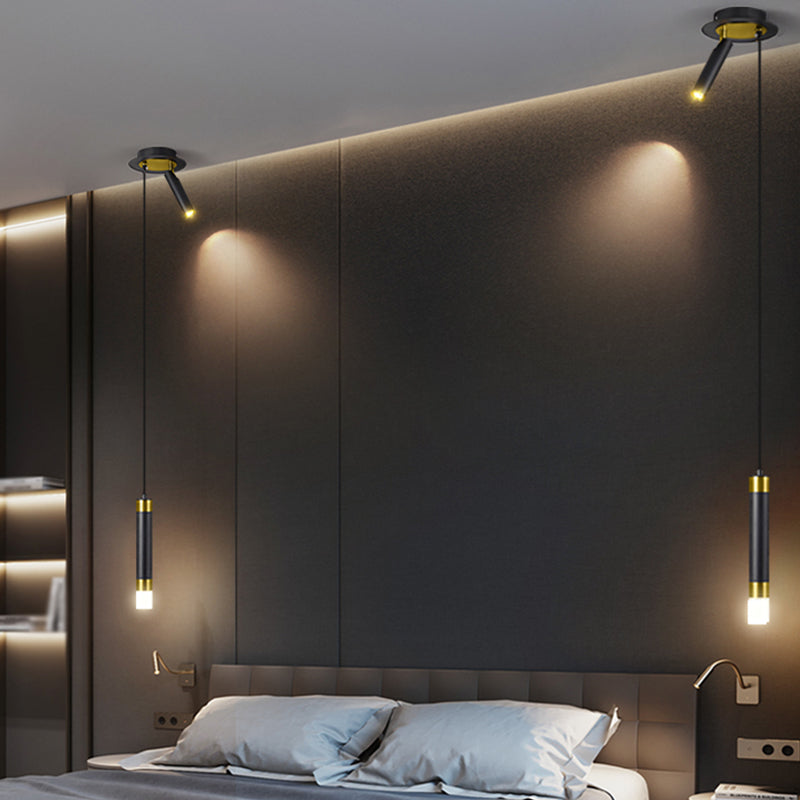 Lumière suspendue métallique