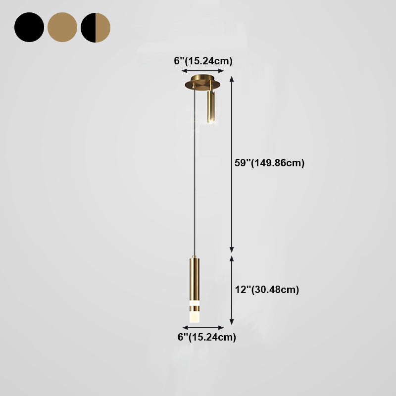 Lumière suspendue métallique
