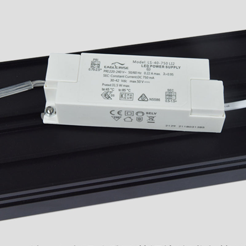 Schwarz Aluminium Island Leuchte Moderne 1-Licht-Büro-Hanglampe mit Plastikschatten