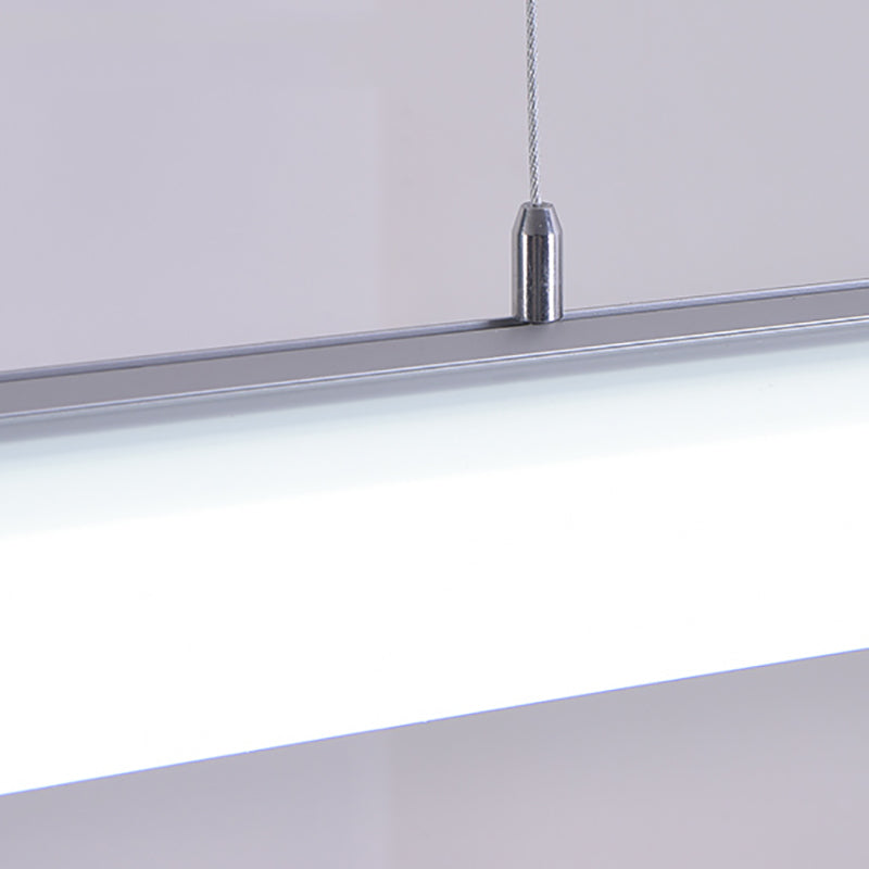 Aluminium Island Leuchte Einfacher Stil 1-Licht-Zylinderrestaurant LED Hanging Lampe