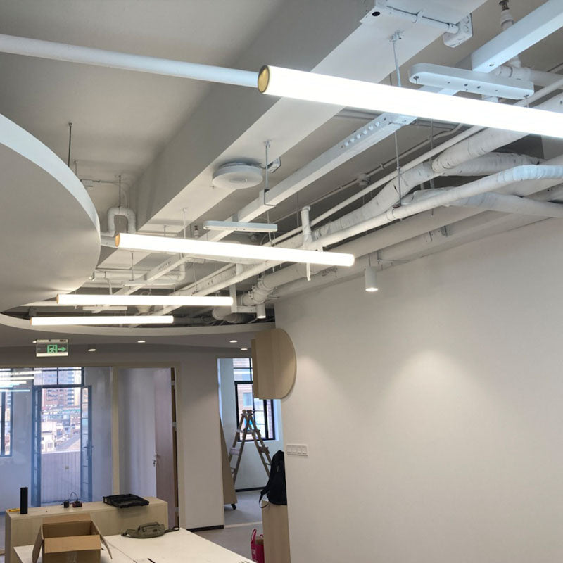 Aluminium Island Leuchte Einfacher Stil 1-Licht-Zylinderrestaurant LED Hanging Lampe