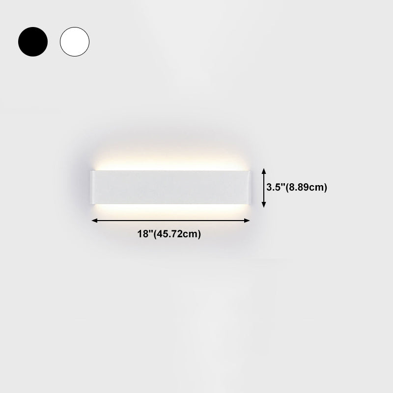 Zeitgenössische Wandleuchte gerade Form LED -Wandleuchten mit Aluminium für Schlafzimmer