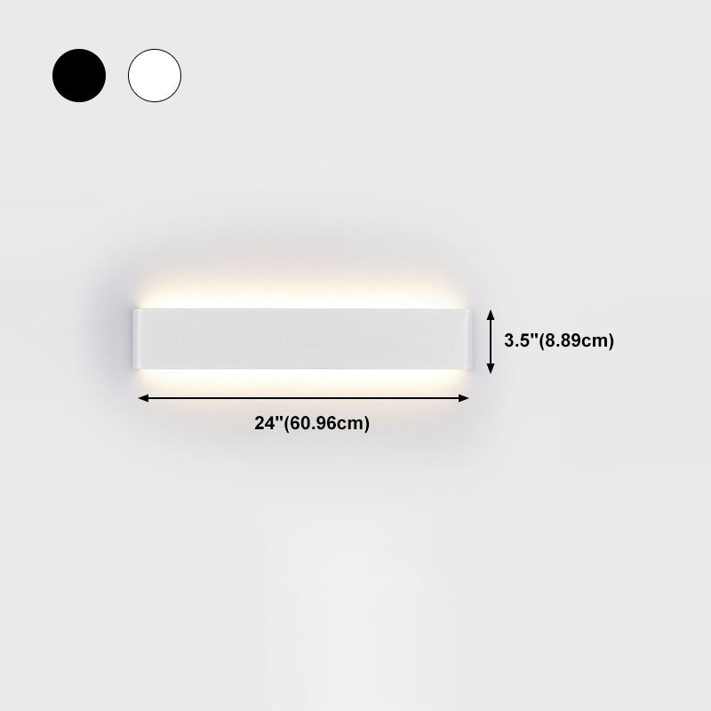 Zeitgenössische Wandleuchte gerade Form LED -Wandleuchten mit Aluminium für Schlafzimmer