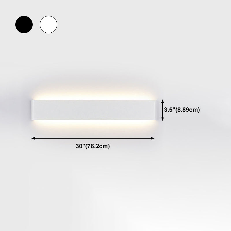 Zeitgenössische Wandleuchte gerade Form LED -Wandleuchten mit Aluminium für Schlafzimmer