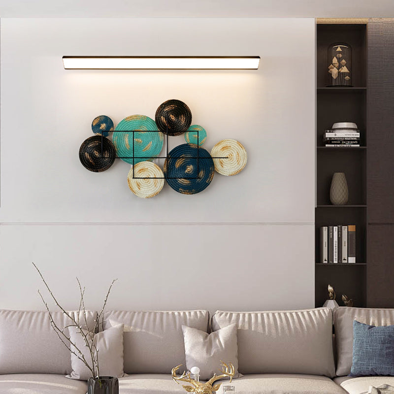 Moderne Aluminiumwandleuchte lange Streifenform 1 leichte Wandleuchten für Wohnzimmer