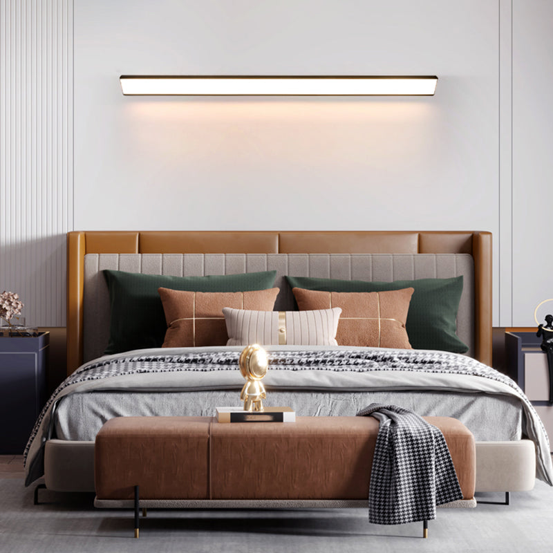 Moderne Aluminiumwandleuchte lange Streifenform 1 leichte Wandleuchten für Wohnzimmer