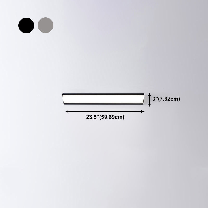 Moderne Aluminiumwandleuchte lange Streifenform 1 leichte Wandleuchten für Wohnzimmer