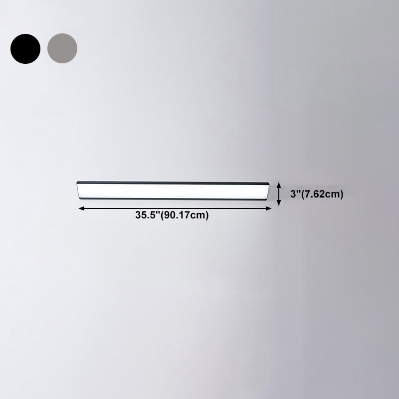 Moderne Aluminiumwandleuchte lange Streifenform 1 leichte Wandleuchten für Wohnzimmer