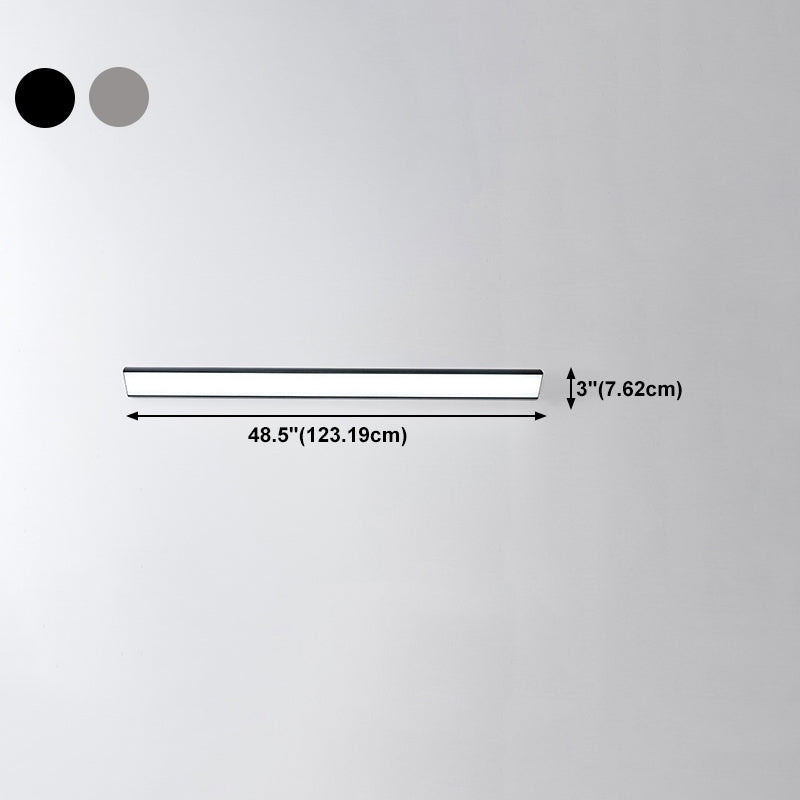 Moderne Aluminiumwandleuchte lange Streifenform 1 leichte Wandleuchten für Wohnzimmer