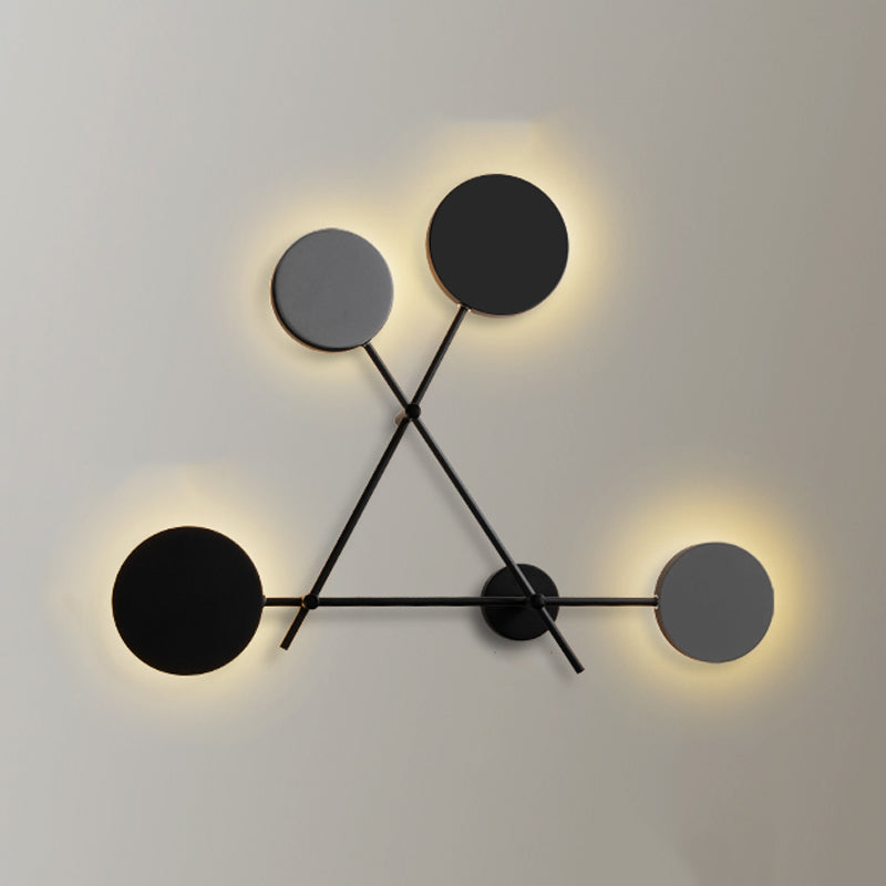 Nordischer Metall Wandleuchte geometrische 4 Lichter Wandleuchte für Wohnzimmer
