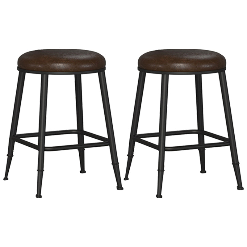 Taburete de bar interior de madera maciza de metal contemporáneo con reposapiés
