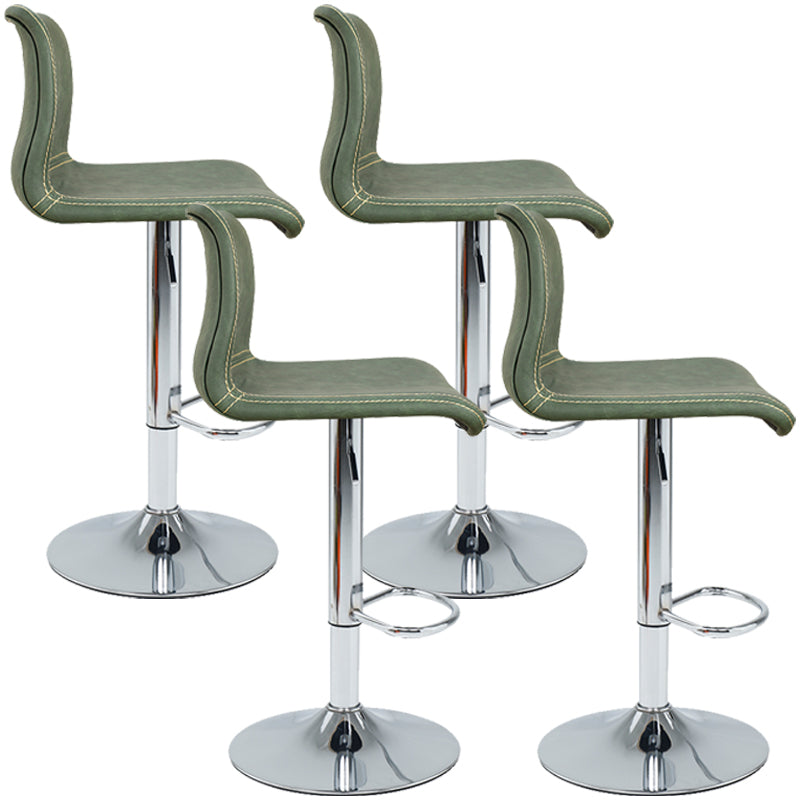 Modern Swivel Adjustable Height Bar Stool Indoor Bar Stool with Low Back