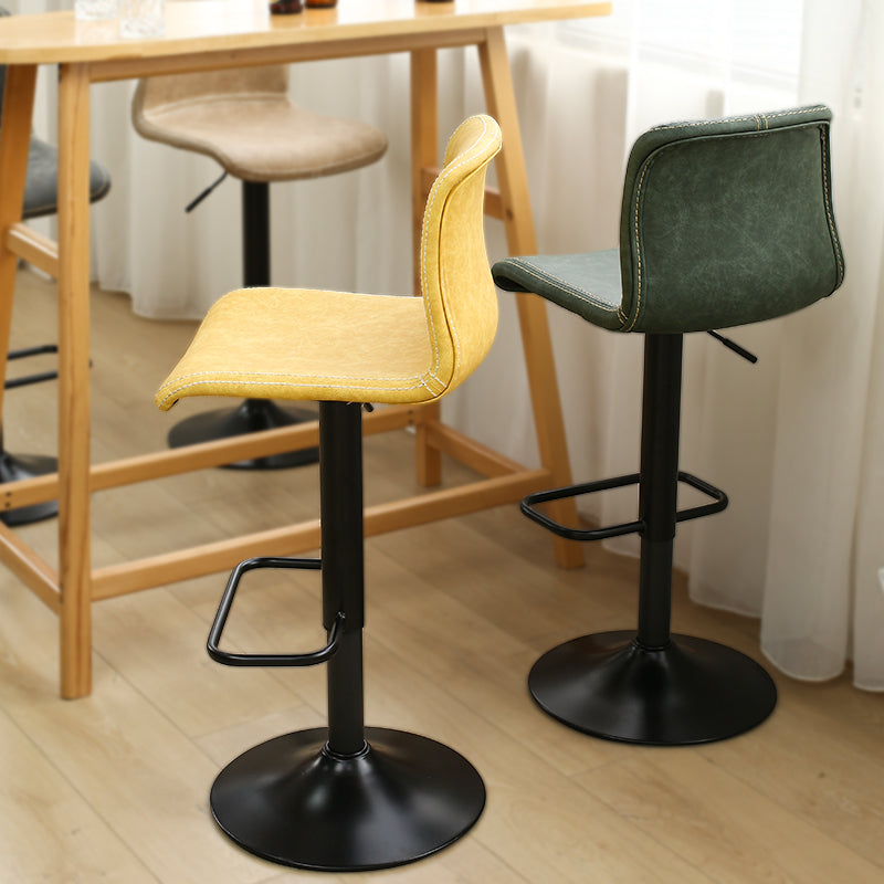 Modern Swivel Adjustable Height Bar Stool Indoor Bar Stool with Low Back