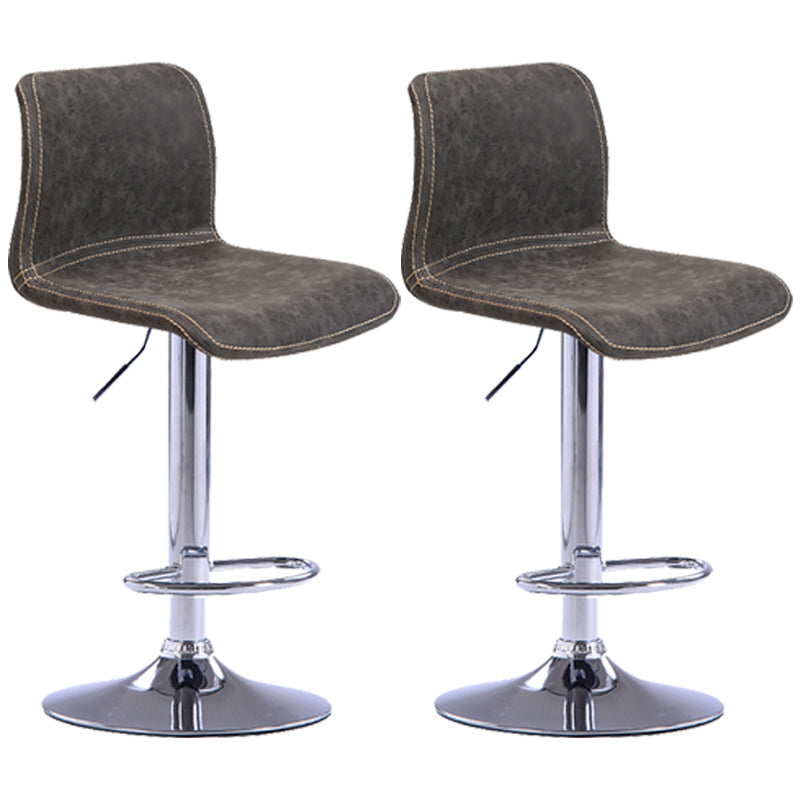 Modern Swivel Adjustable Height Bar Stool Indoor Bar Stool with Low Back