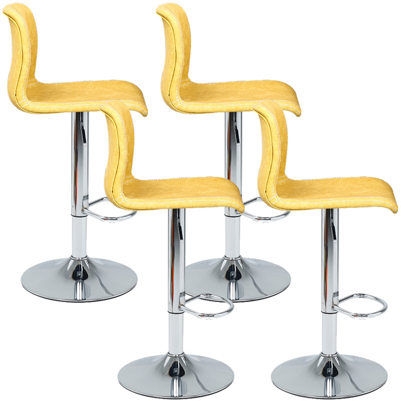 Modern Swivel Adjustable Height Bar Stool Indoor Bar Stool with Low Back