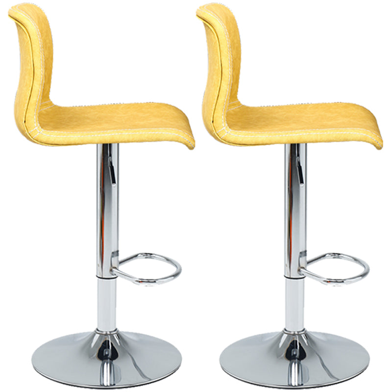 Modern Swivel Adjustable Height Bar Stool Indoor Bar Stool with Low Back