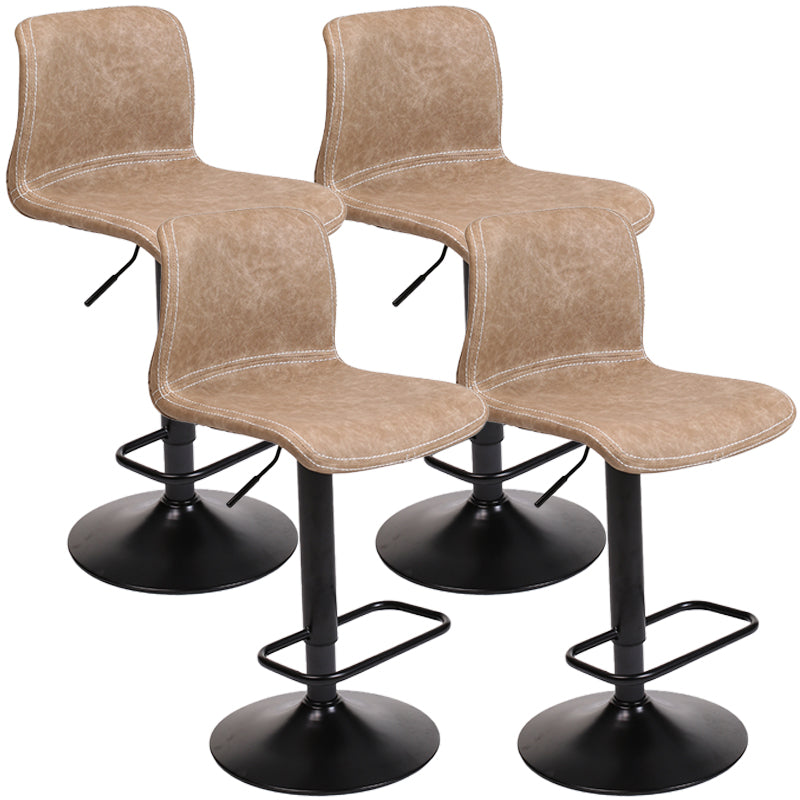 Modern Swivel Adjustable Height Bar Stool Indoor Bar Stool with Low Back