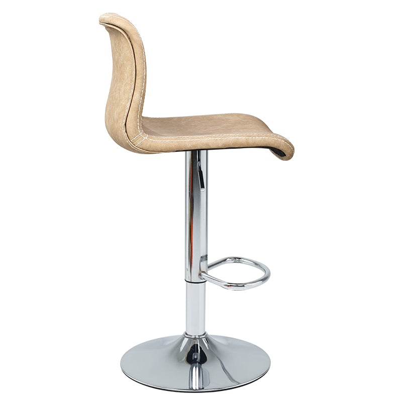 Modern Swivel Adjustable Height Bar Stool Indoor Bar Stool with Low Back