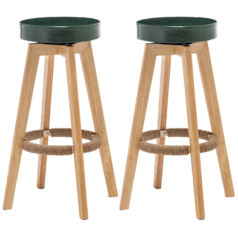 Piernas de madera de asiento redondo de estilo de bar de estilo industrial para bar de restaurantes