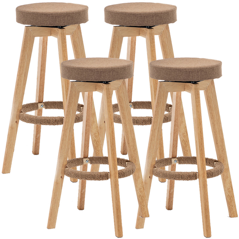 Piernas de madera de asiento redondo de estilo de bar de estilo industrial para bar de restaurantes