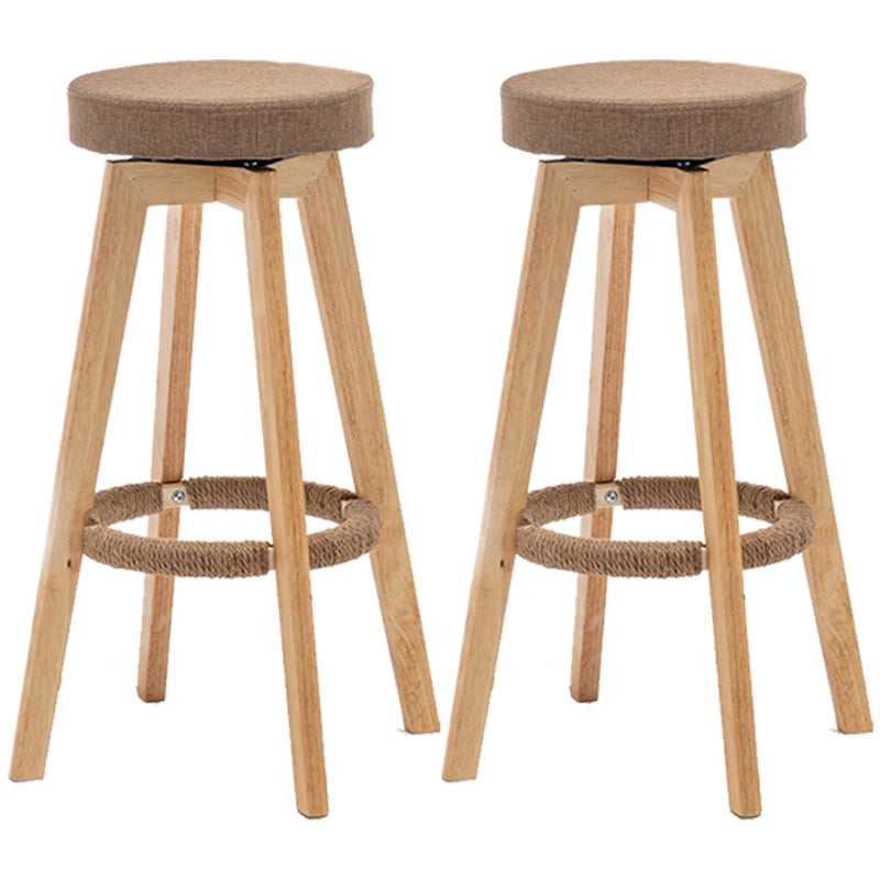 Piernas de madera de asiento redondo de estilo de bar de estilo industrial para bar de restaurantes