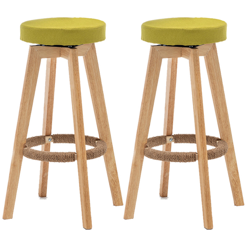 Piernas de madera de asiento redondo de estilo de bar de estilo industrial para bar de restaurantes