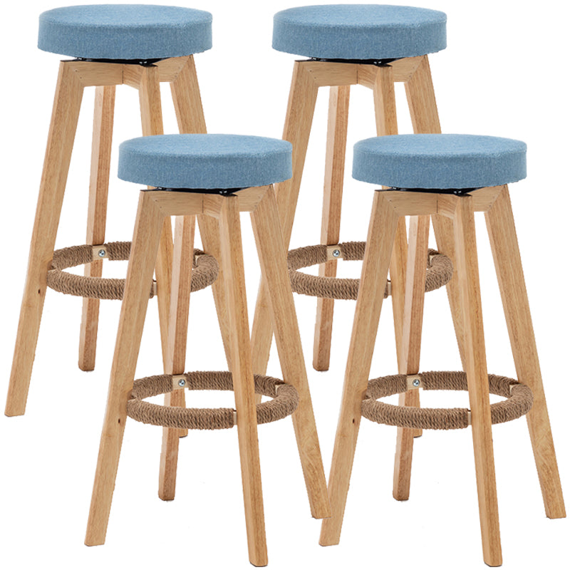Piernas de madera de asiento redondo de estilo de bar de estilo industrial para bar de restaurantes