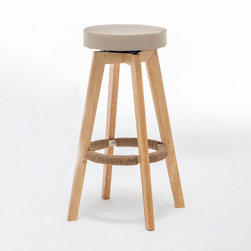 Piernas de madera de asiento redondo de estilo de bar de estilo industrial para bar de restaurantes
