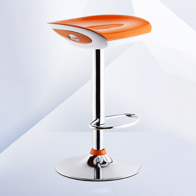 Industrial Style Bar-stool with Adjustable Height Metal Leg for Counter Restaurant,1 Piece