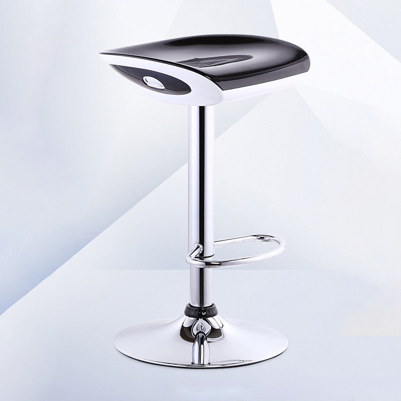 Industrial Style Bar-stool with Adjustable Height Metal Leg for Counter Restaurant,1 Piece