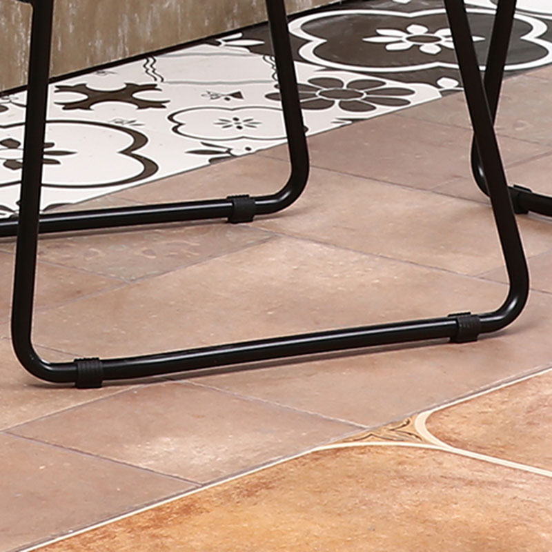 Tabouret de comptoir de dossier sans bras moderne tabouret de bar à thé de lait de fer avec siège en plastique