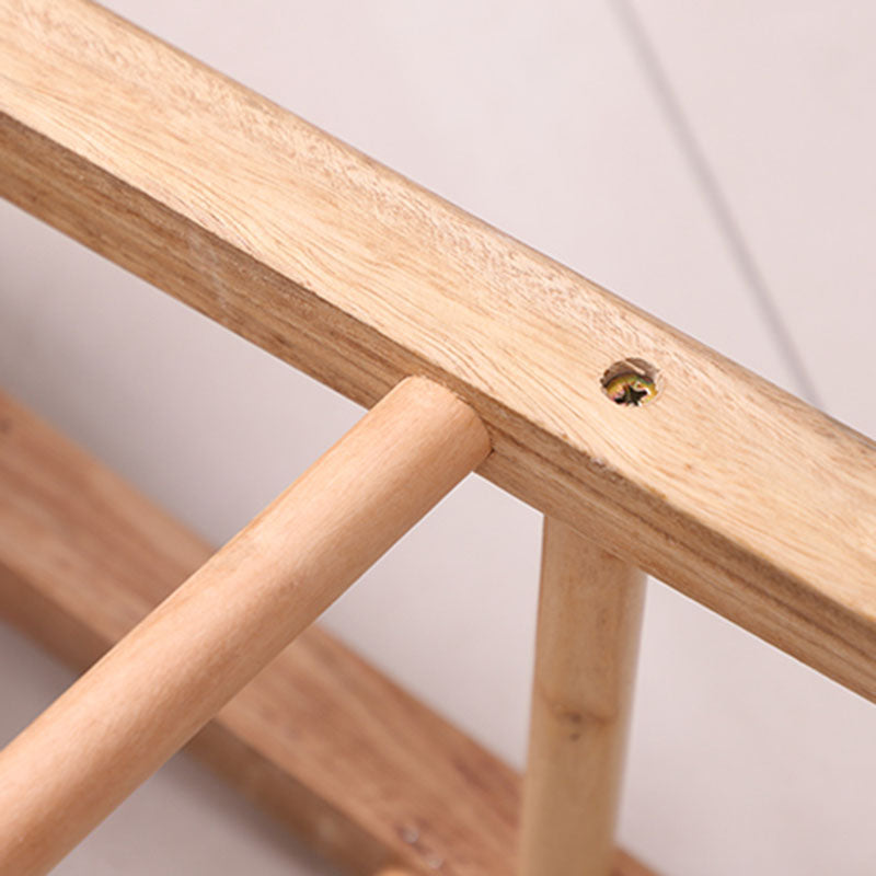 Taburete de bar de madera de la cocina del taburete sin brazos moderno del contador del respaldo con el asiento y el pedal de madera
